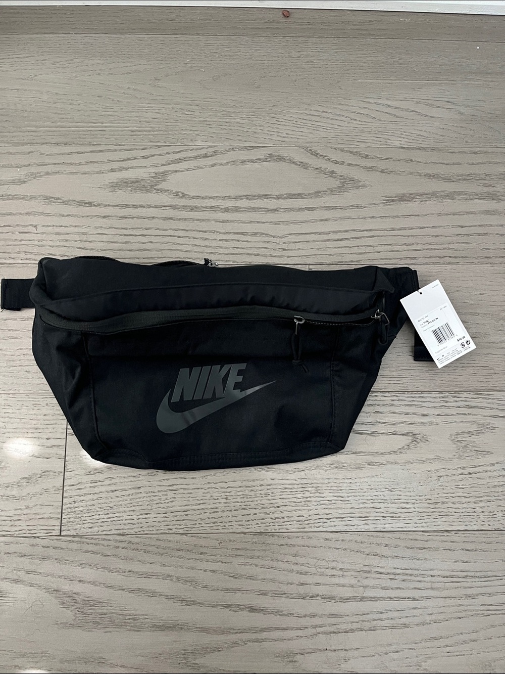 Nike XL Fannypack Black Logo Belt Bag
